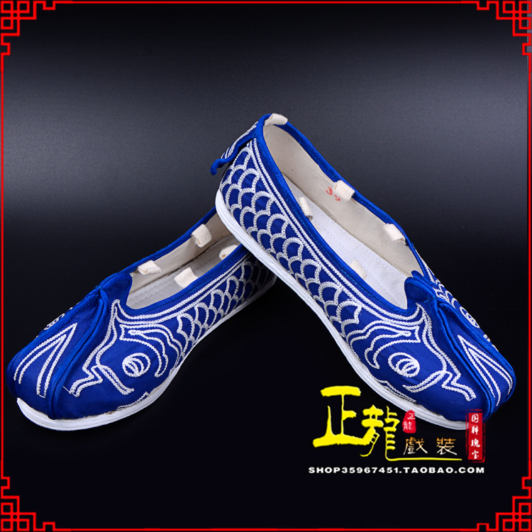 张北戏鞋舞台演出鞋水路英雄三义斋布底鱼鳞洒