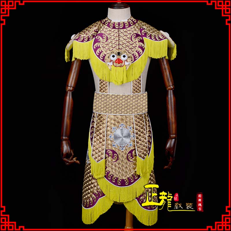 张北武将士兵云肩鱼鳞侉子